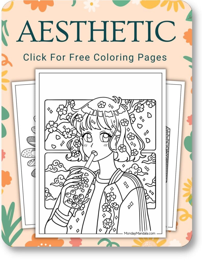 Aesthetic Coloring Pages For Adults