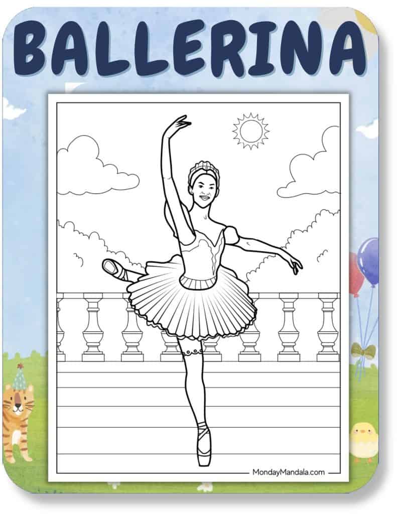 Ballerina Coloring Pages For Kids