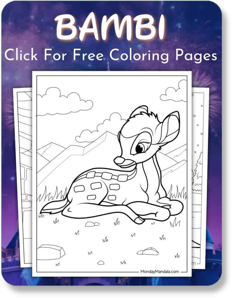 Bambi Coloring Pages For Disney