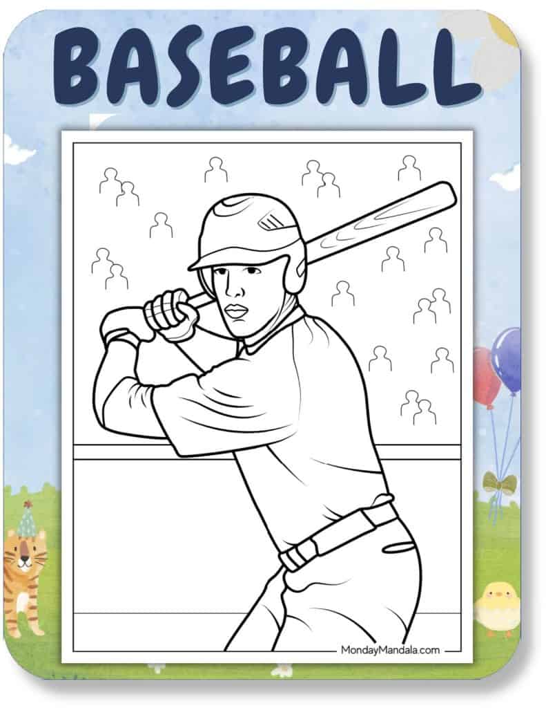 Baseball Coloring Pages For Kids