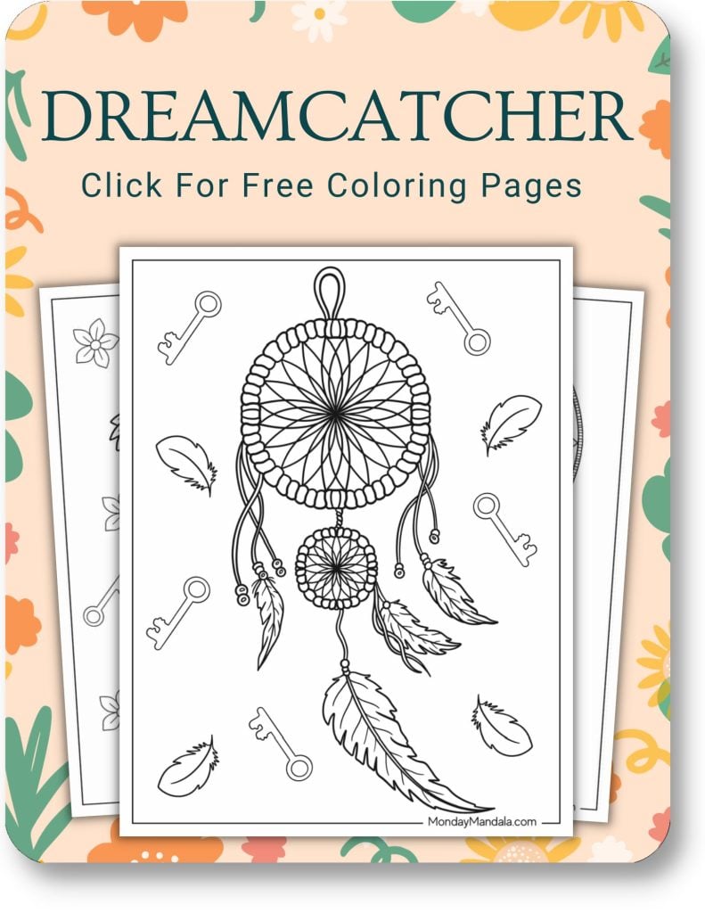 Dreamcatcher Coloring Pages For Adults