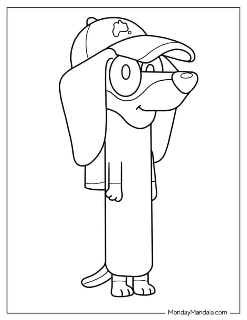 Easy Snickers Coloring Sheet