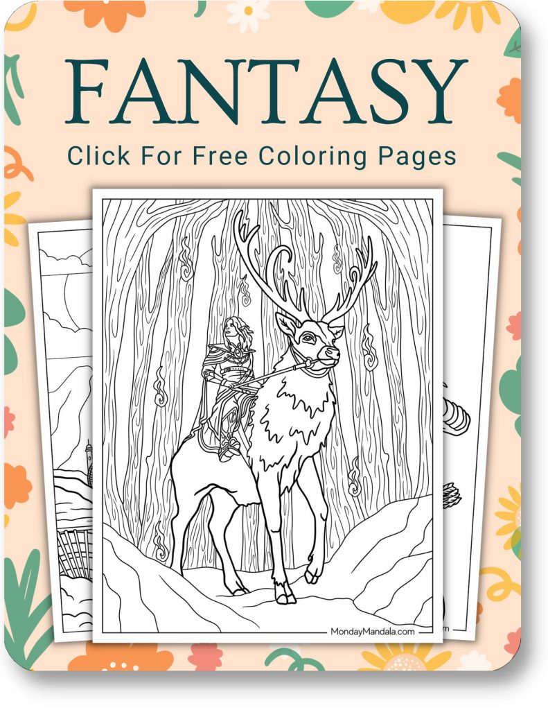 Fantasy Coloring Pages For Adults