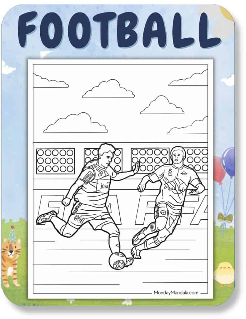 Football Coloring Pages For Kids