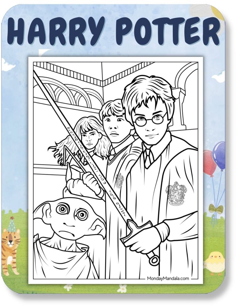 Harry Potter Coloring Pages For Kids