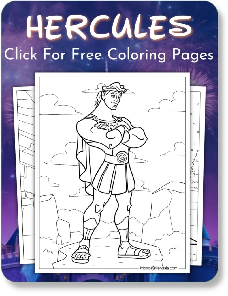 Hercules Coloring Pages For Disney