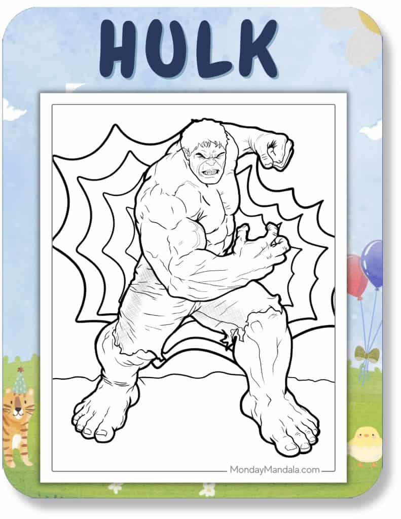 Hulk Coloring Pages For Kids