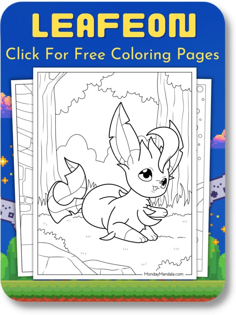 Leafeon Coloring Pages Featured Image