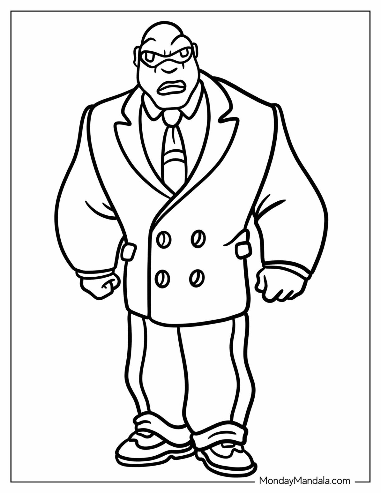 Lilo And Stitch Outline Of Cobra Bubbles Coloring Page For Kids