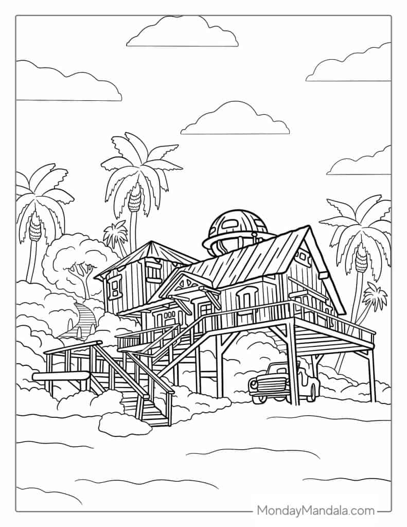 Lilo_s House Coloring Picture