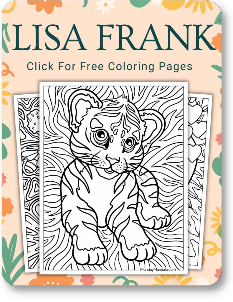 Lisa Frank Coloring Pages For Adults