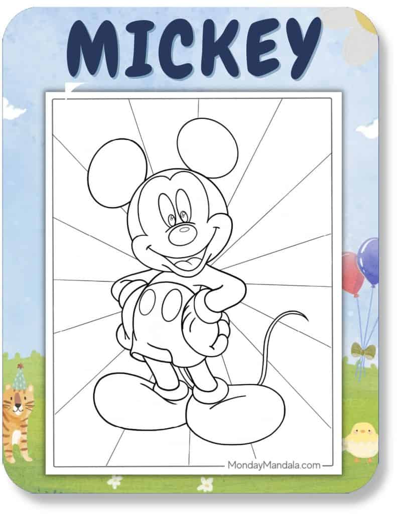 Mickey Coloring Pages For Kids