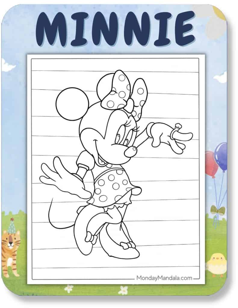 Minnie Coloring Pages For Kids