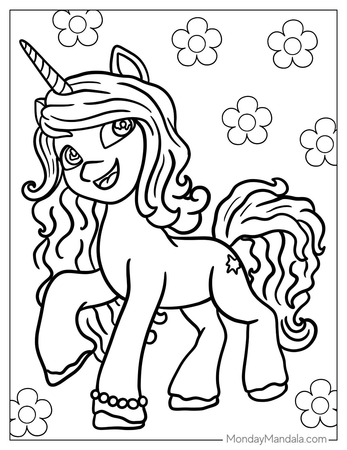 My Little Pony Izzy Moonbow Unicorn Coloring Page