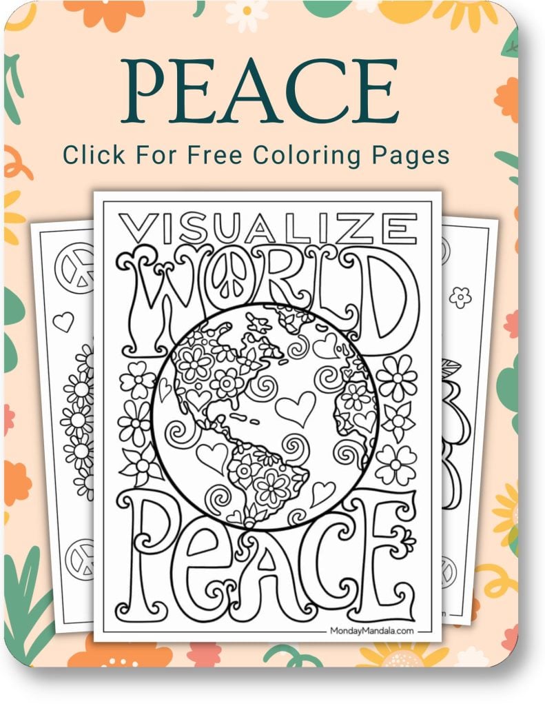 Peace Coloring Pages For Adults