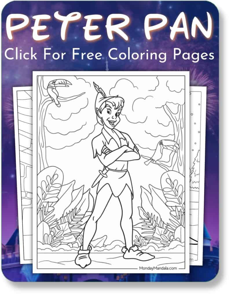 Peter Pan Coloring Pages For Disney
