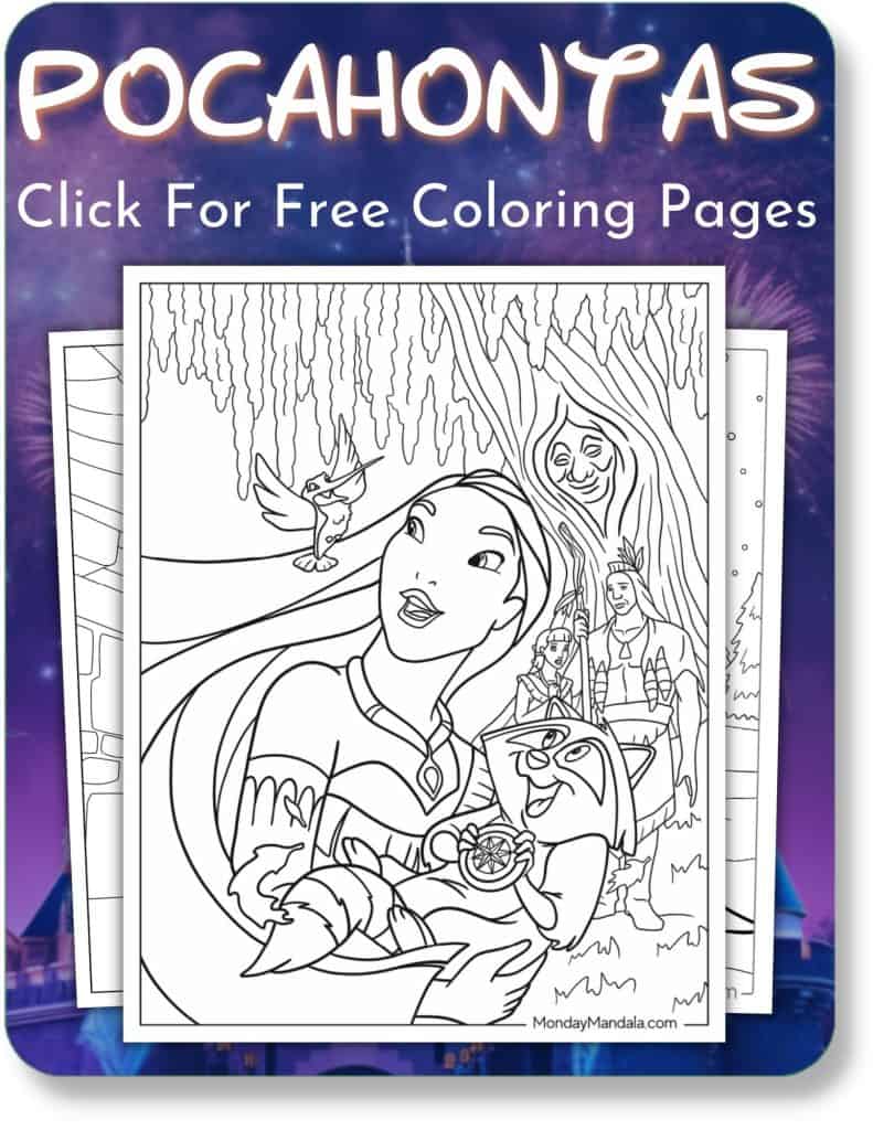Pocahontas Coloring Pages For Disney