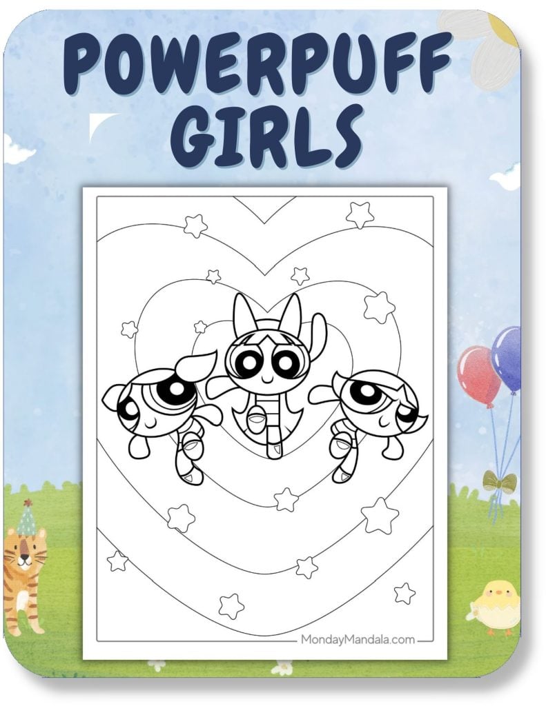 Powerpuff Girls Coloring Pages For Kids