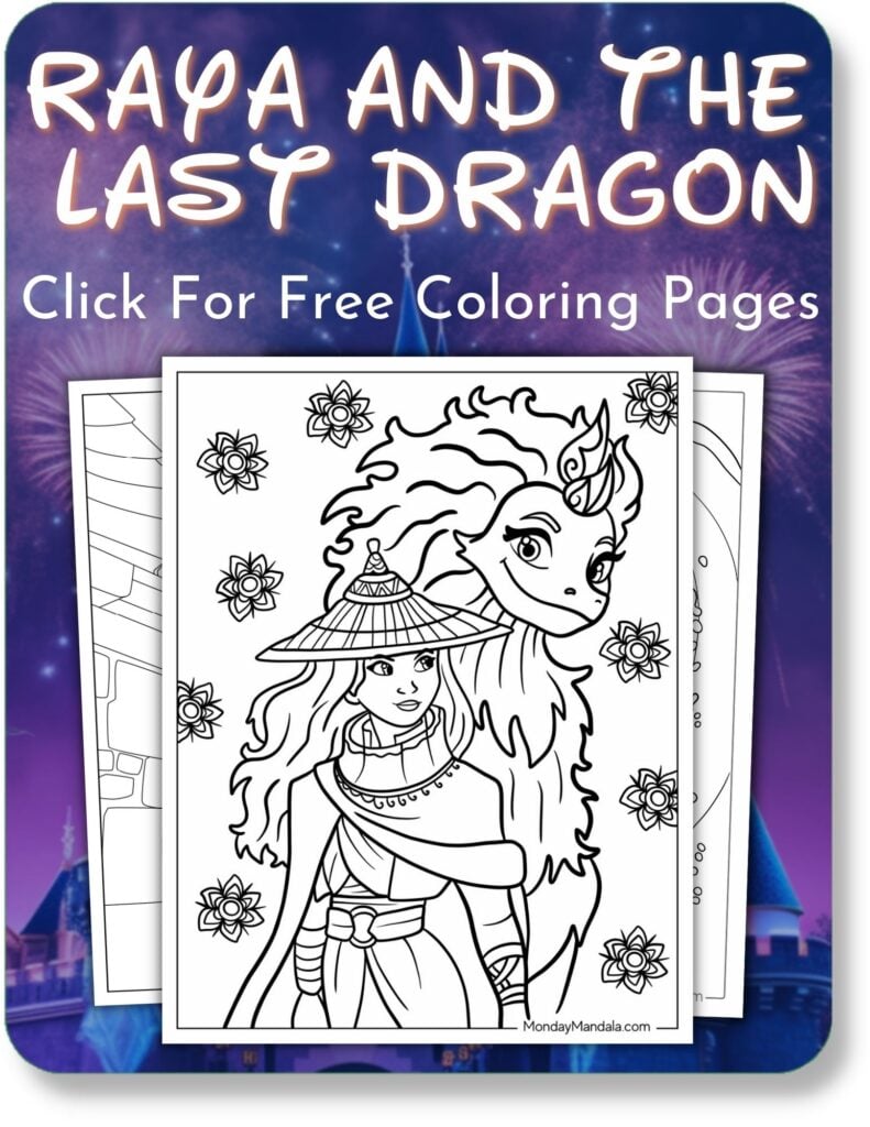 Raya And The Last Dragon Coloring Pages For Disney