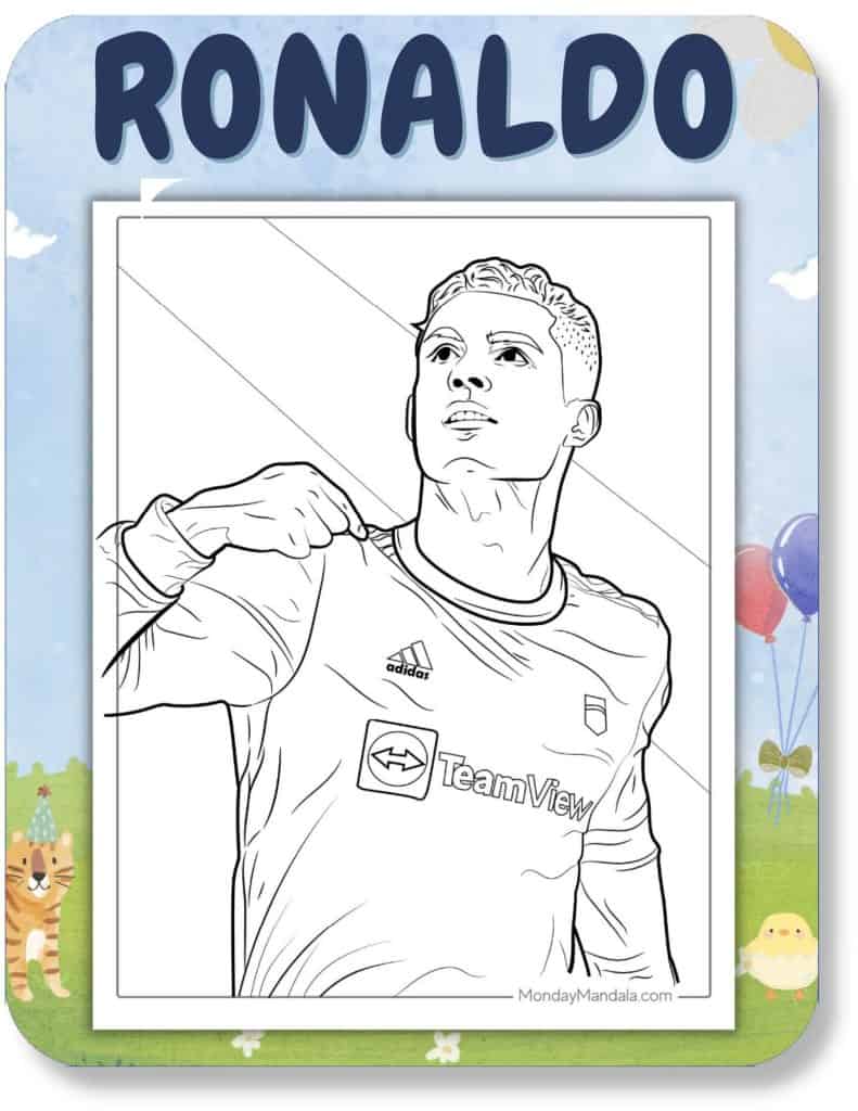 Ronaldo Coloring Pages For Kids