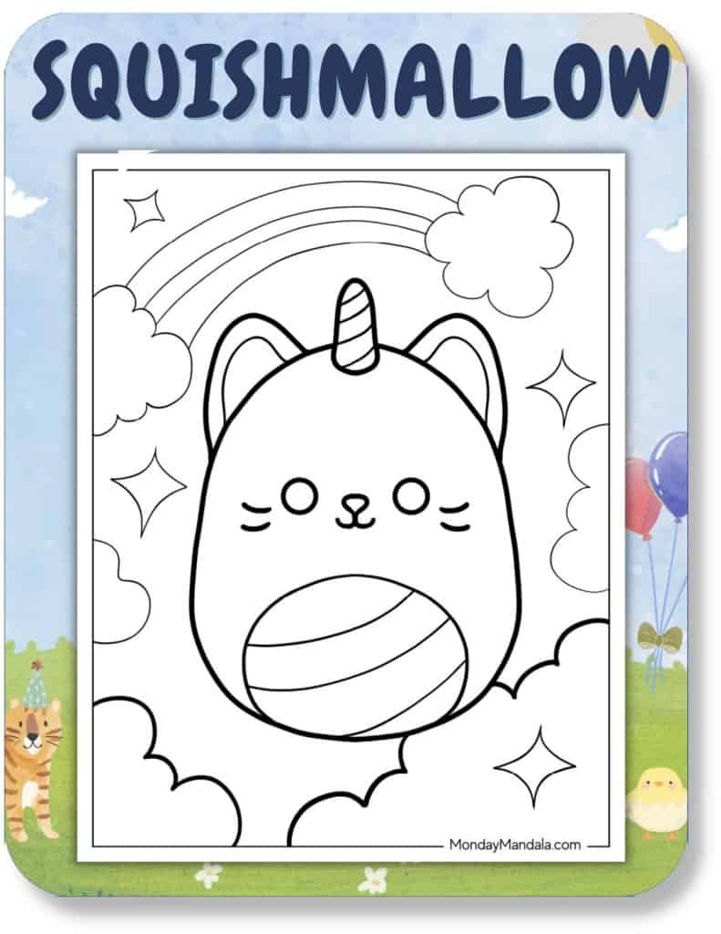 Squishmallow Coloring Pages For Kids