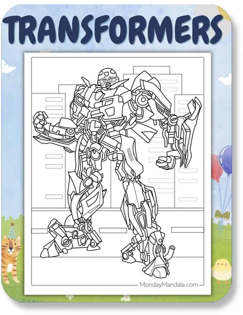 Transformers Coloring Pages For Kids