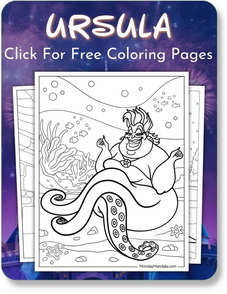 Ursula Coloring Pages For Disney