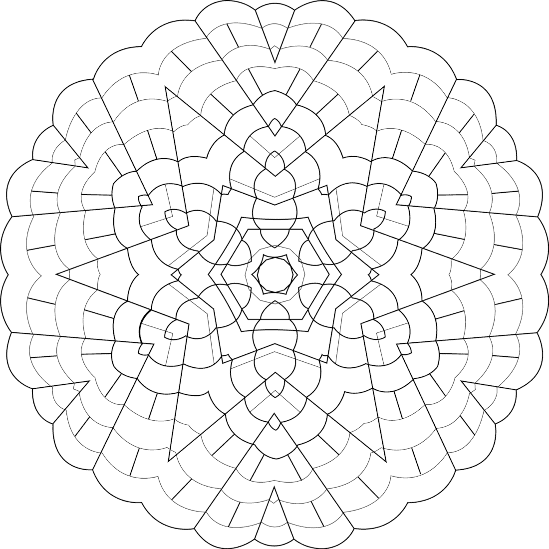 Broken Glass Mandala